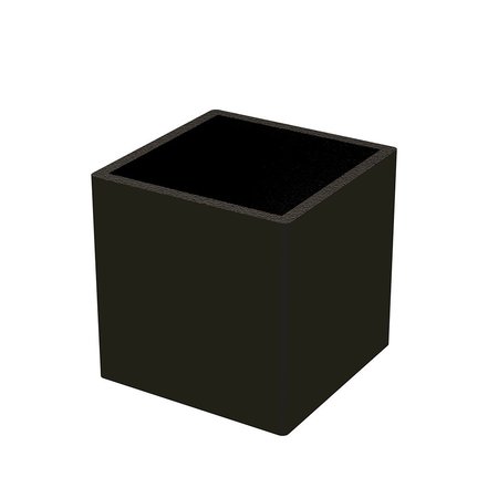 DESIGNS OF DISTINCTION 1" x 1" Square Ferrule - Flat Black 01FRS1010WR1